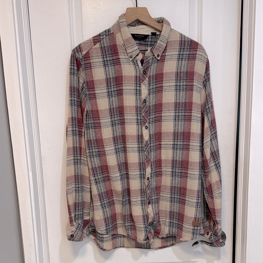 Buckle Outpost Makers Flannel Button Down Shirt